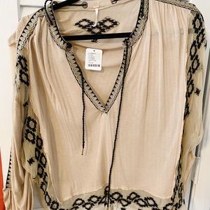 Free People boho blouse